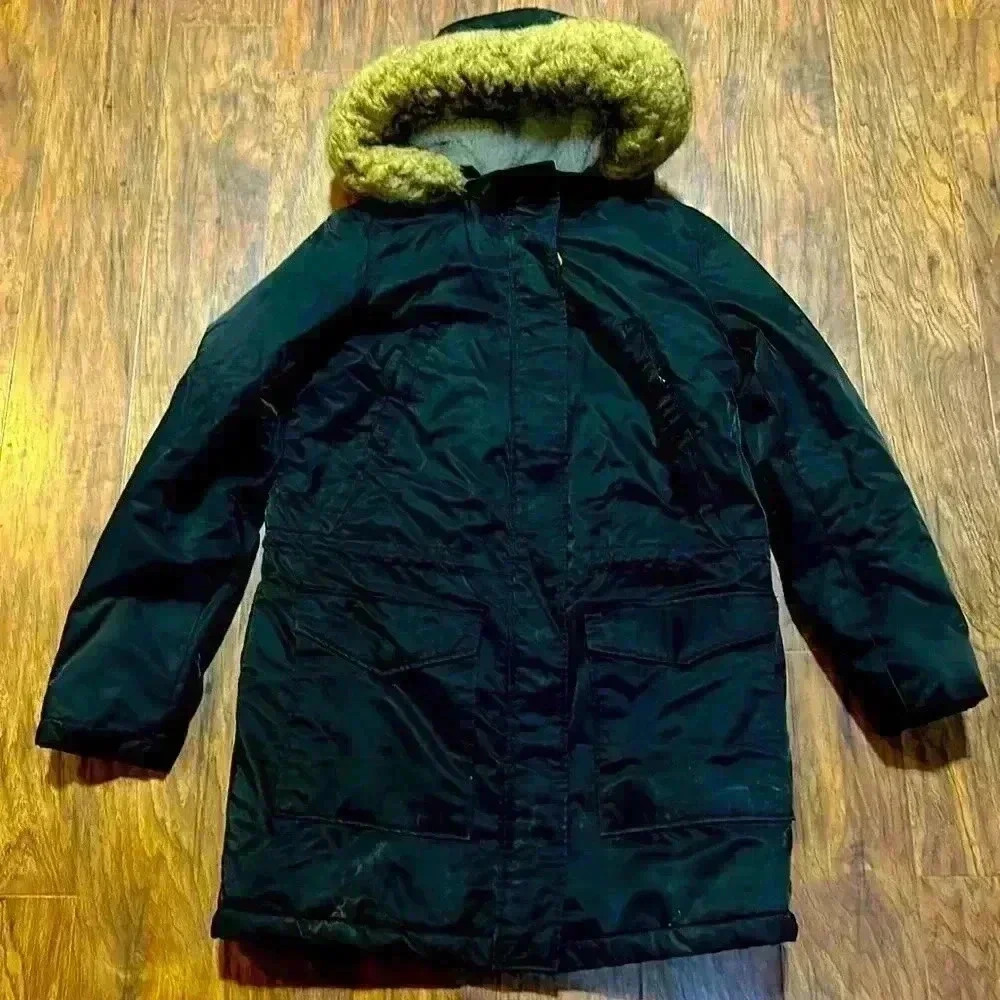 Levi’s Sherpa lined coat with fur lined hood